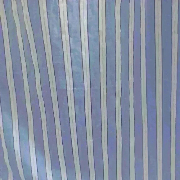 ZARA | Girl's  Blue/White Striped Cotton Blend Midi Skirt - Picture 7 of 7